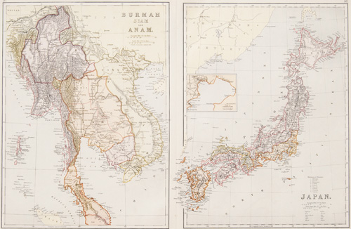 Burmah, Siam and Anam / Japan 1860